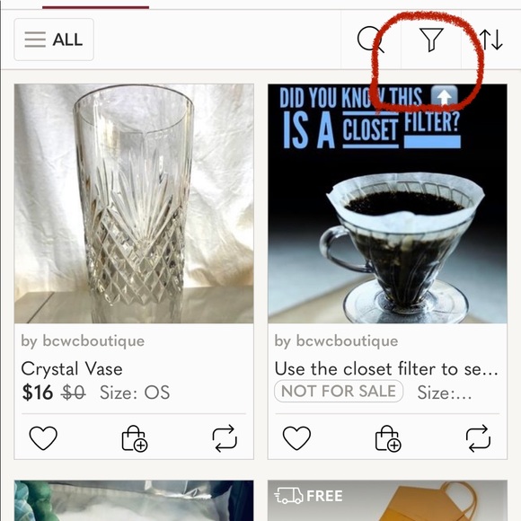 Use the closet filter to search by category! - Picture 4 of 5